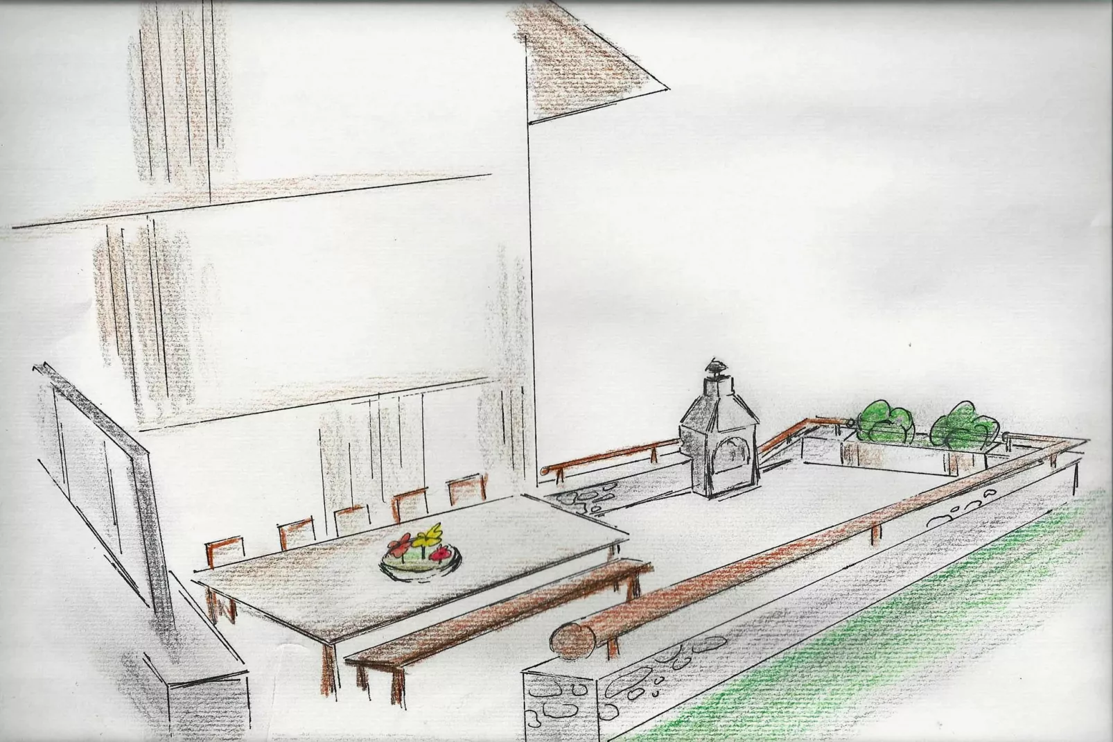 Waidachhaus - 10 Personen-Terrace balcony