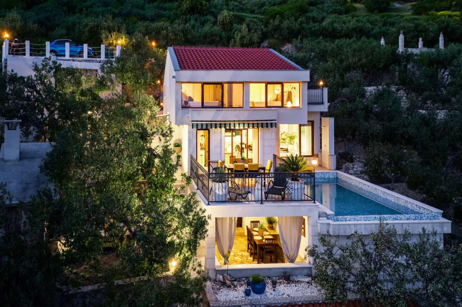 Villa Amare Makarska - E6 circa 150 qm für max 6 Pers-Exterior in summer