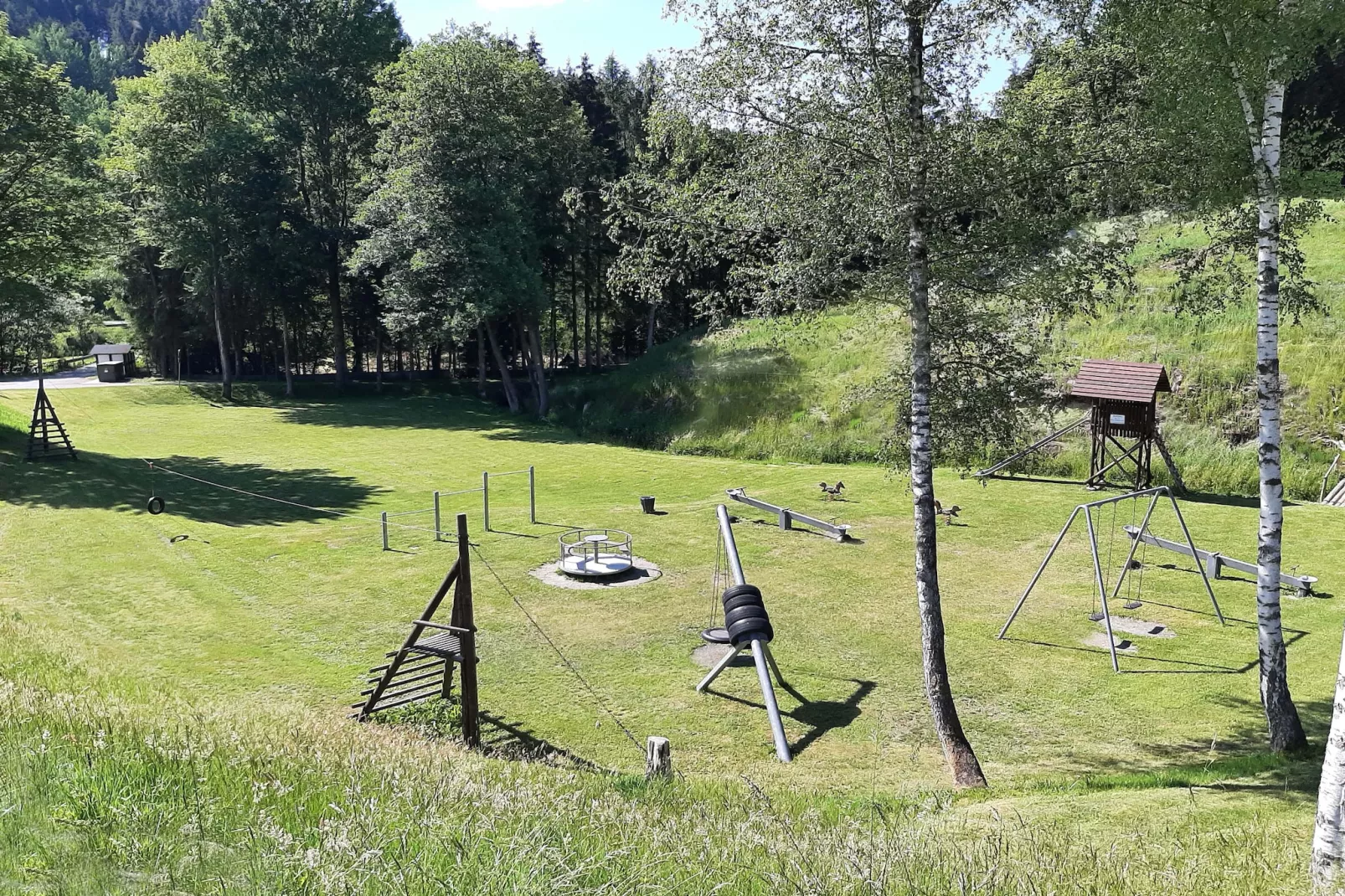 Murmeltier-Gardens in summer