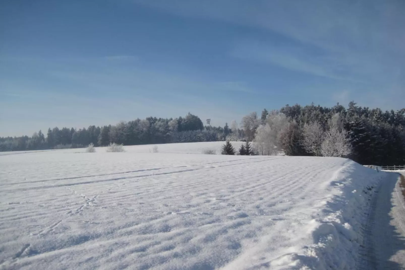 Am Ferienhof-Gebiet Winter 20 km