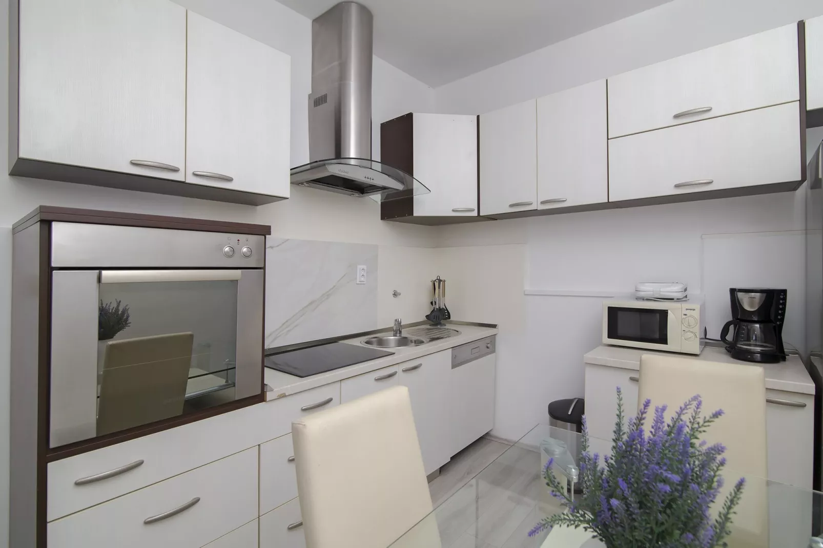 Apartments Isabora - Two-Bedroom Apartment with Terrace and Partial Sea View (Nea)-Cuisine