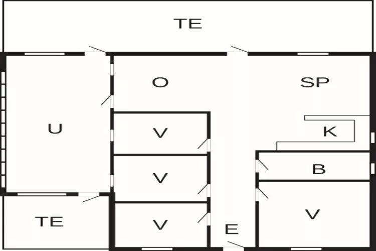 7 person holiday home in Væggerløse - Floor plan