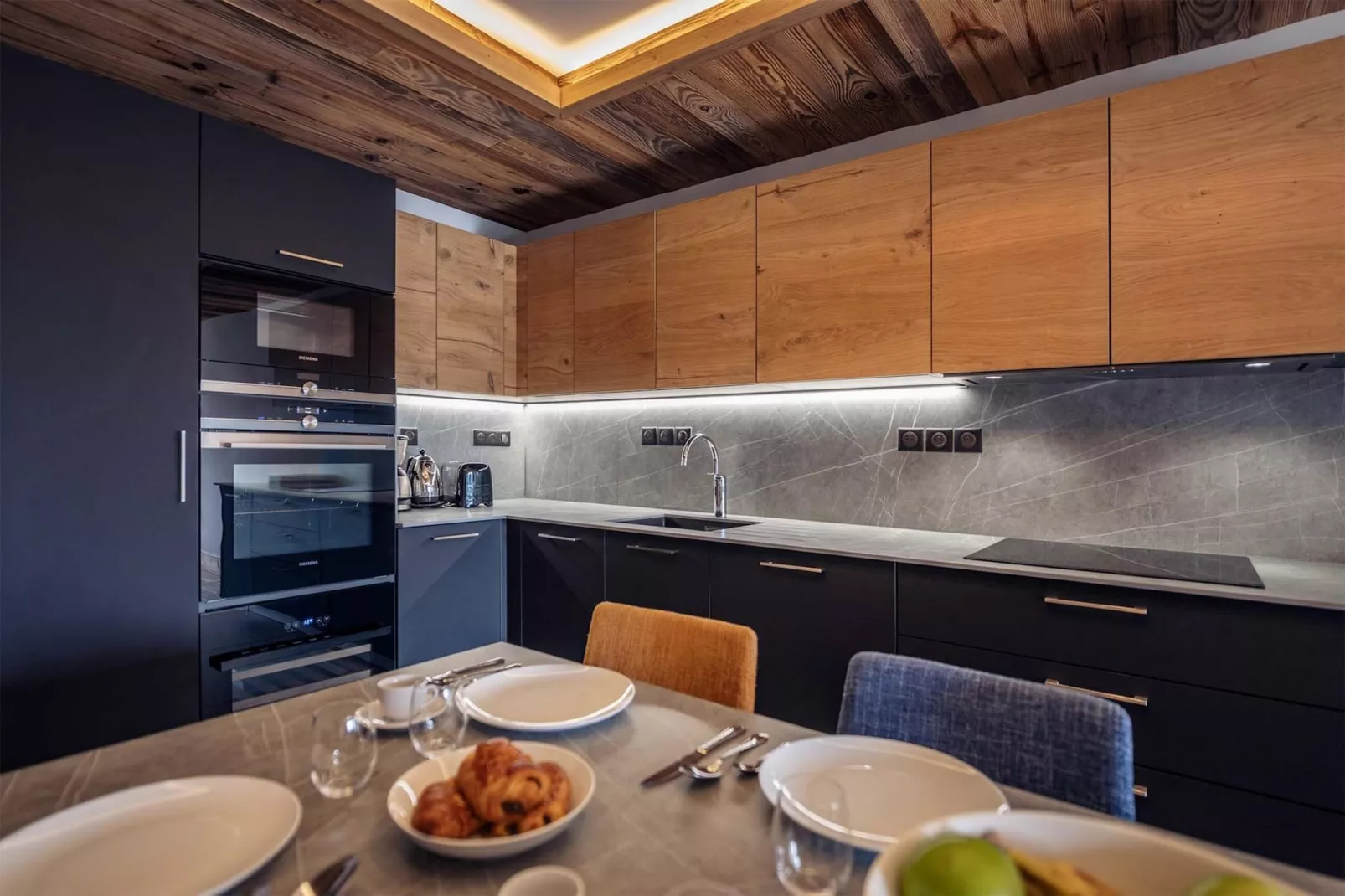 Apartment No 1 4-room duplex  2 cabins-Kitchen