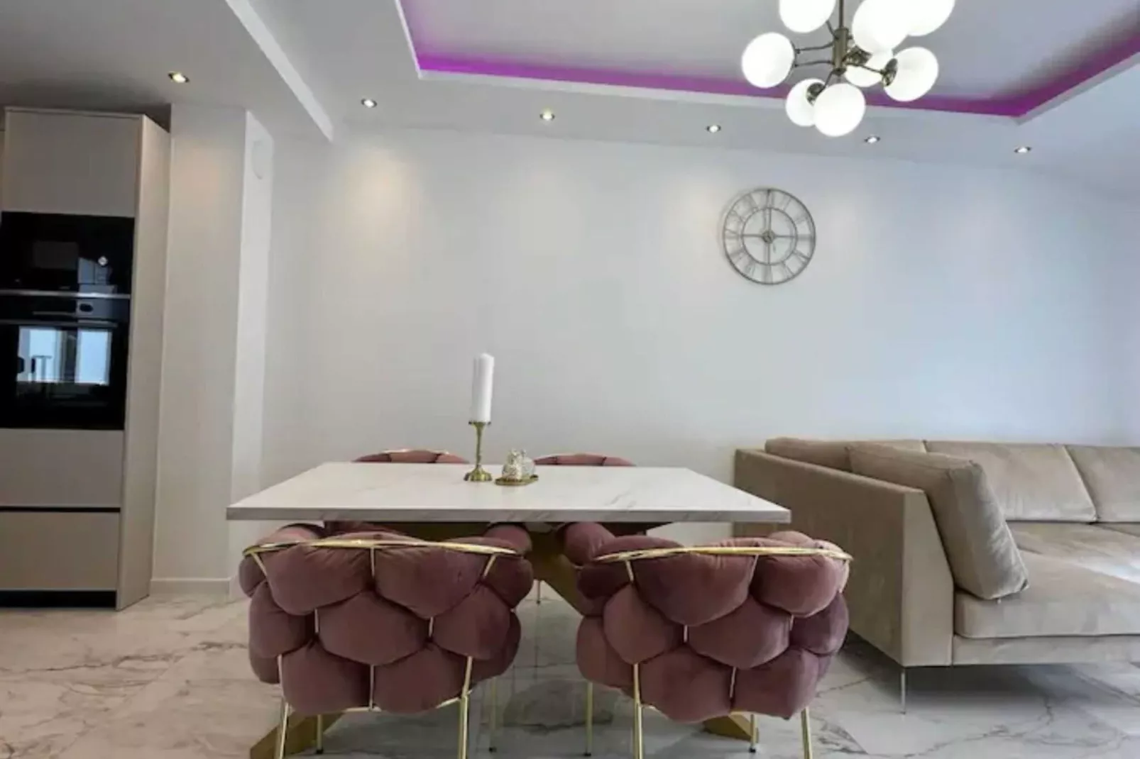 Apartment Ivan with Pool - Two Bedroom Apartment with Terrace and Swimming pool-Living room
