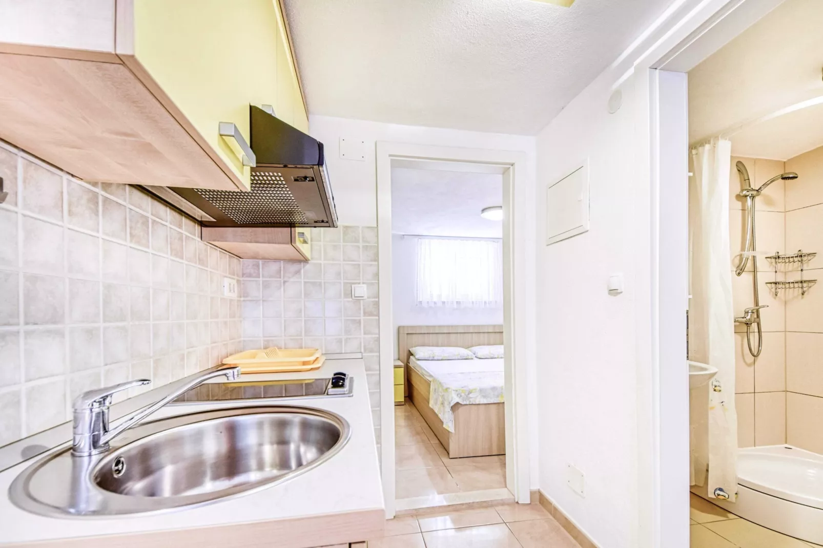 Apartments Gracin - Premium One Bedroom Apartment with Terrace (A3)-Kitchen