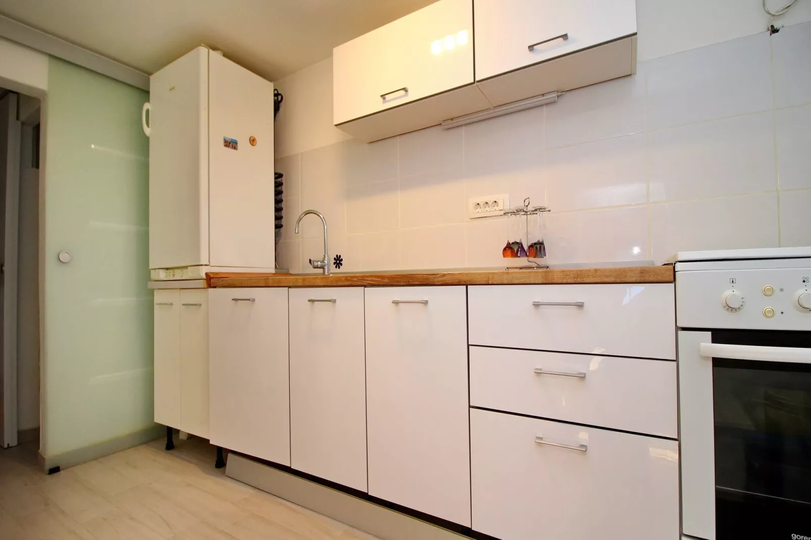 Holiday Home Bili Žal - Two Bedroom Holiday Home with Terrace and Sea View-Küche