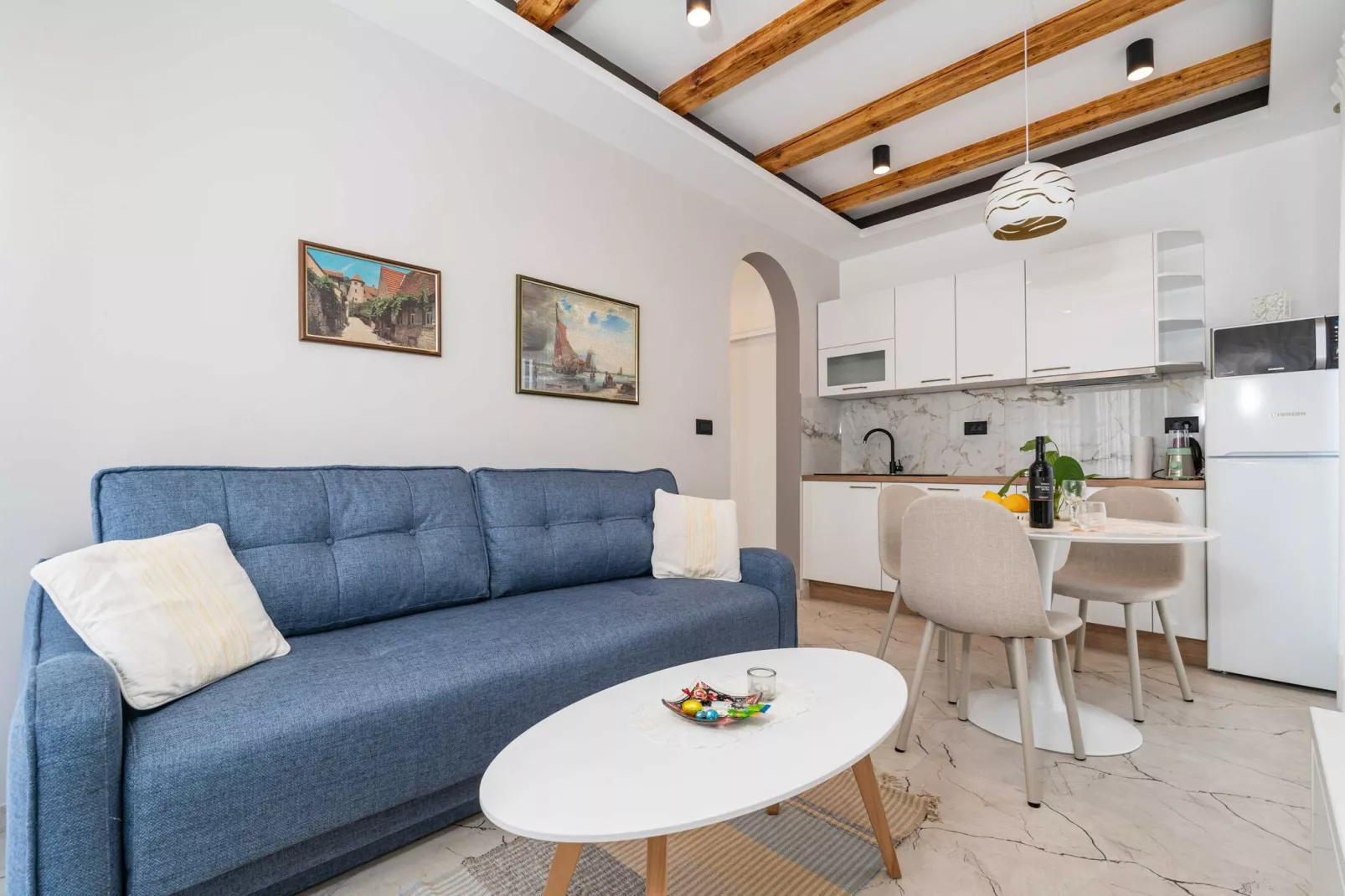 Apartment Villa Palma - One bedroom apartment with Balcony and Sea View (Apartman 2)-Wohnzimmer