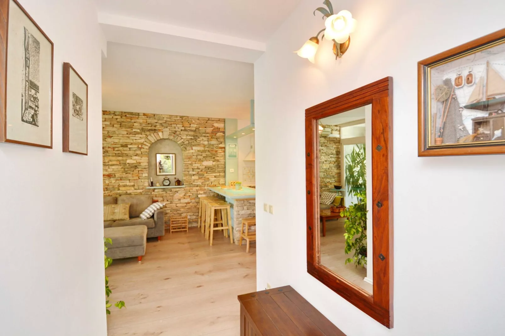 Blissful Bay Apartments Vrboska - Two Bedroom Apartment with Terrace (owner Kadulja)-Living room