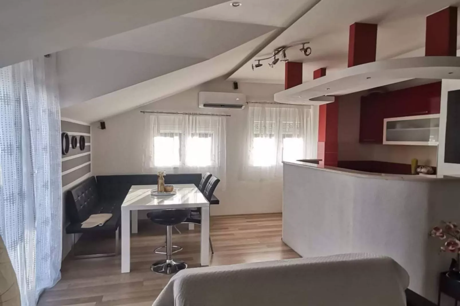 Luxury Seget Donji Apartments with Terrace and Sea View - Two Bedroom Apartment with Terrace and Sea View-Küche