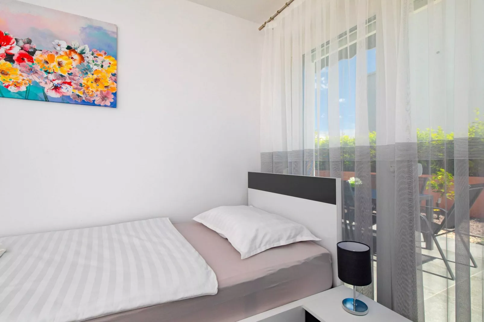 Modern Apartment with Terrace and Private Parking Krk - Two Bedroom Apartment-Chambre