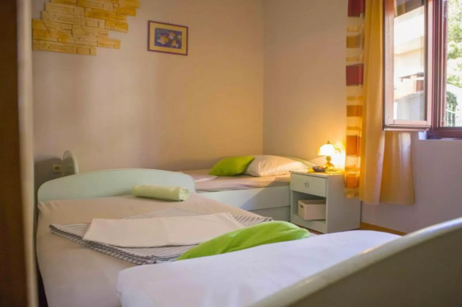Apartments Jukica - Three Bedroom Apartment With Sea View-Bedroom
