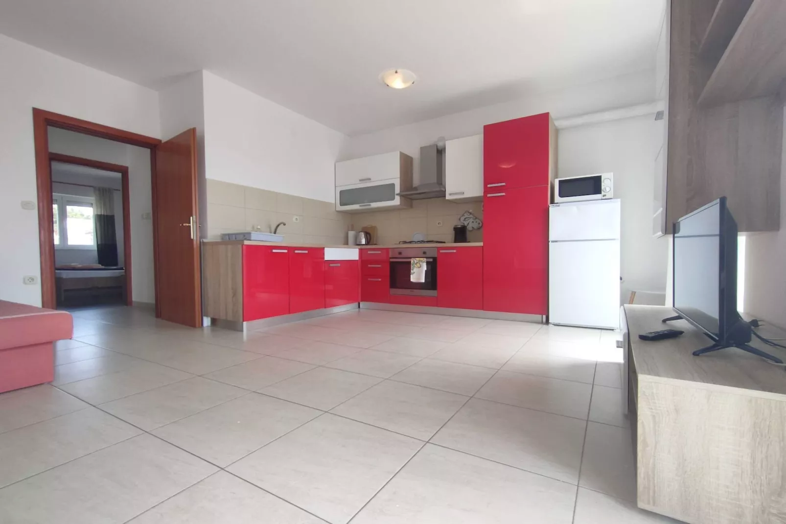 Apartments Krk with Sea View and Terrace - Classic Two Bedroom Apartment with Sea View ant Terrace (owner second floor)-Küche