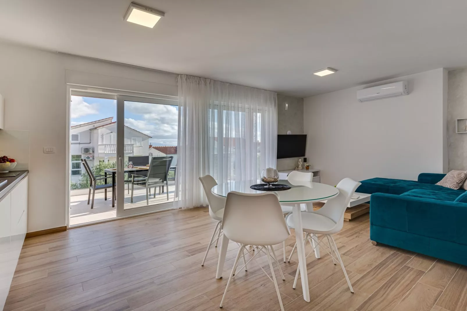 Exclusive Vodice Apartments - Deluxe One Bedroom Apartment A4-Living room