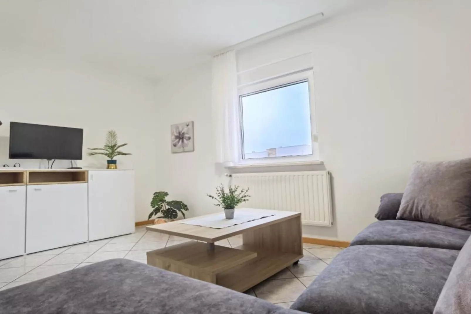 Villa Sanja -  One Bedroom Apartment with Balcony and Sea View 1-Living room