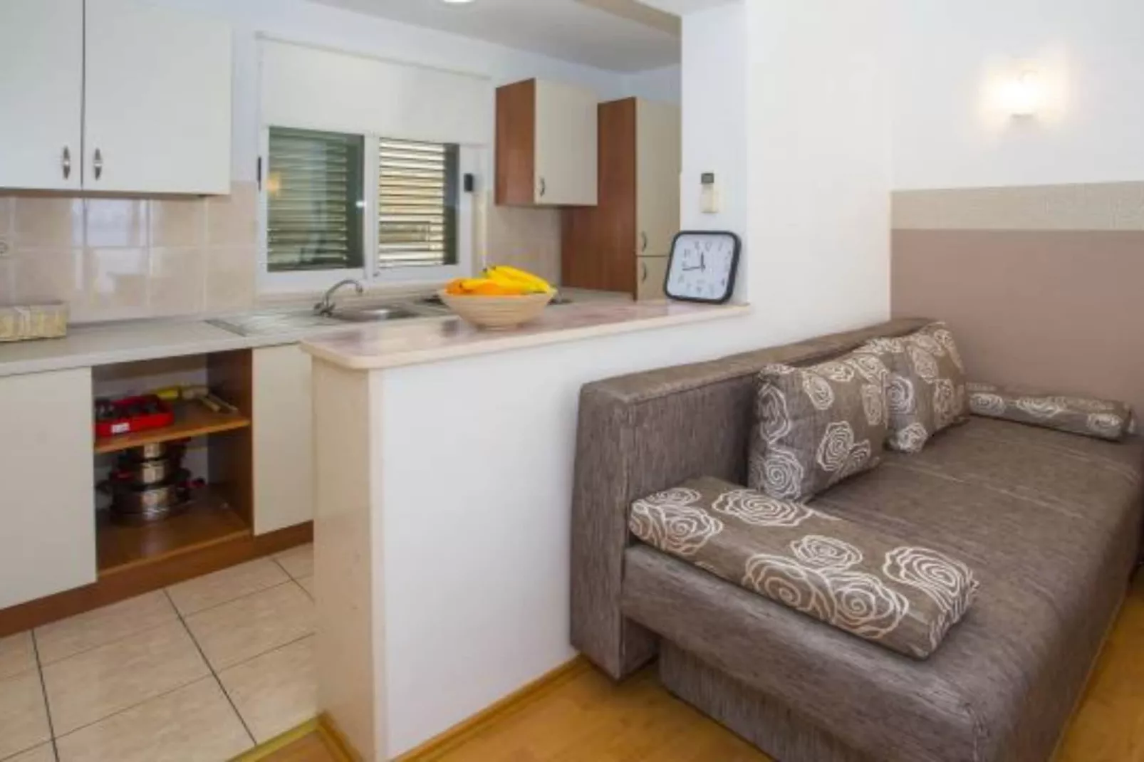 Sea View Apartments Lendic Podgora - Classic Studio Apartment with Terrace and Sea View-Küche