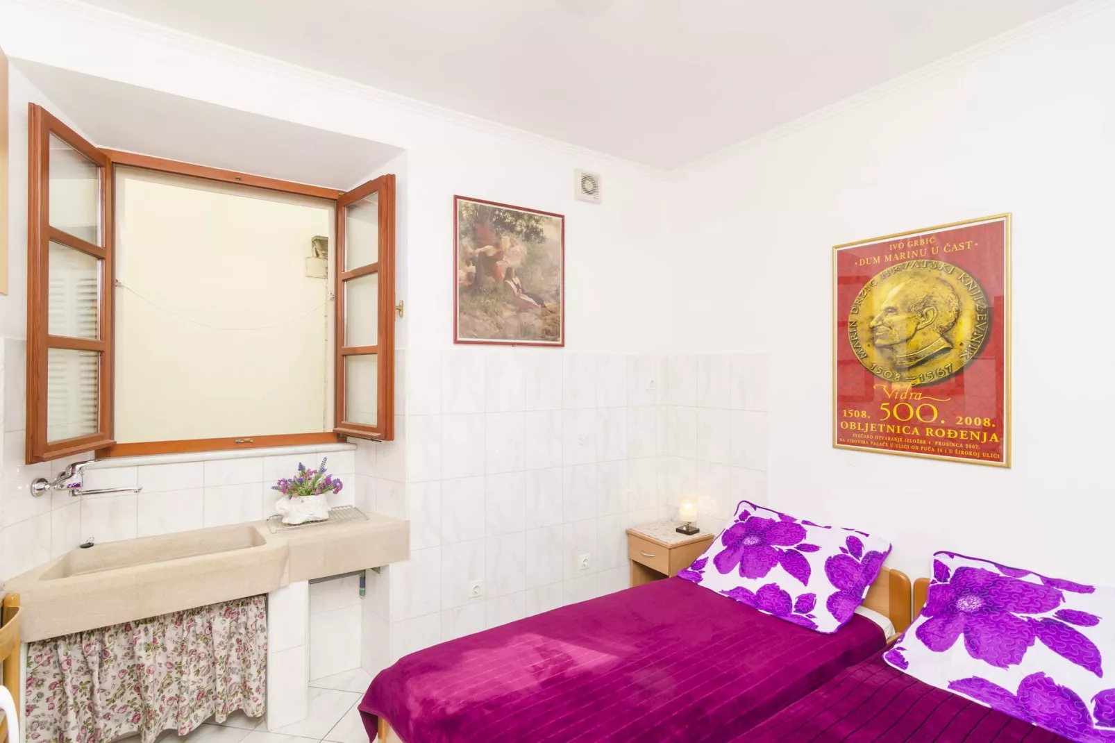 Rooms Lovrijenac -Twin or Double Room (2)-Schlafzimmer