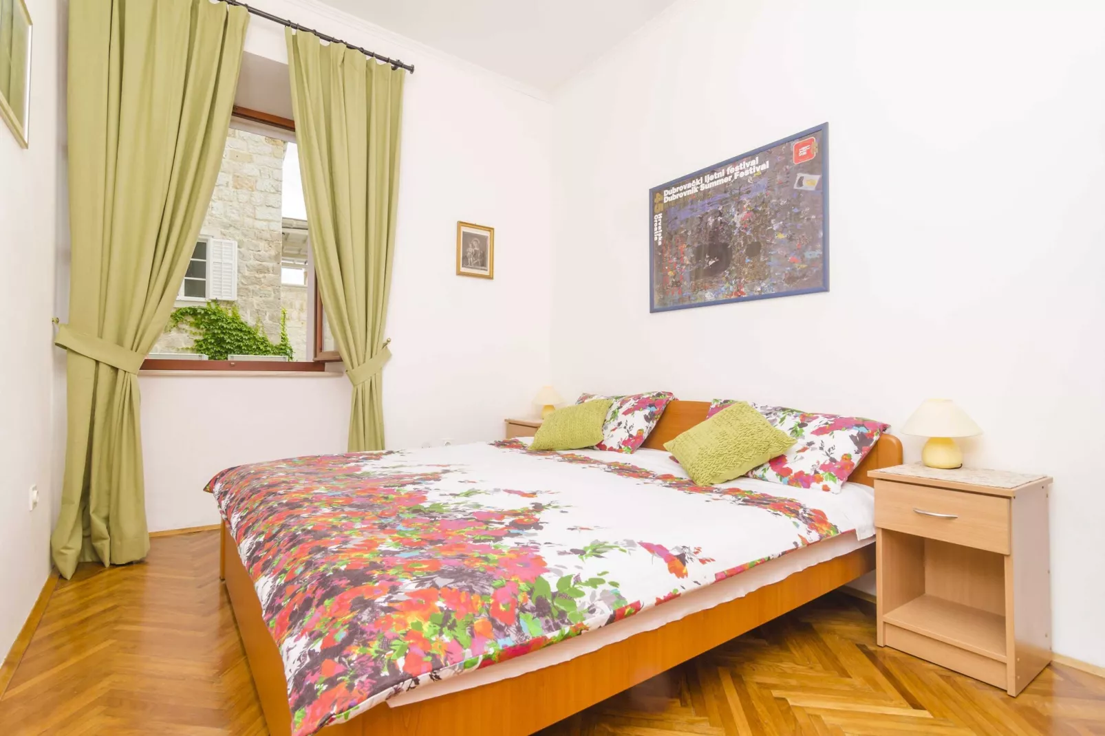 Rooms Lovrijenac - Double Room with Sea View(1)-Bedroom
