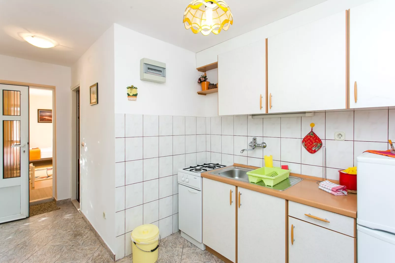Apartments Anelić- One Bedroom Apartment with Terrace and Sea View A3-Kitchen