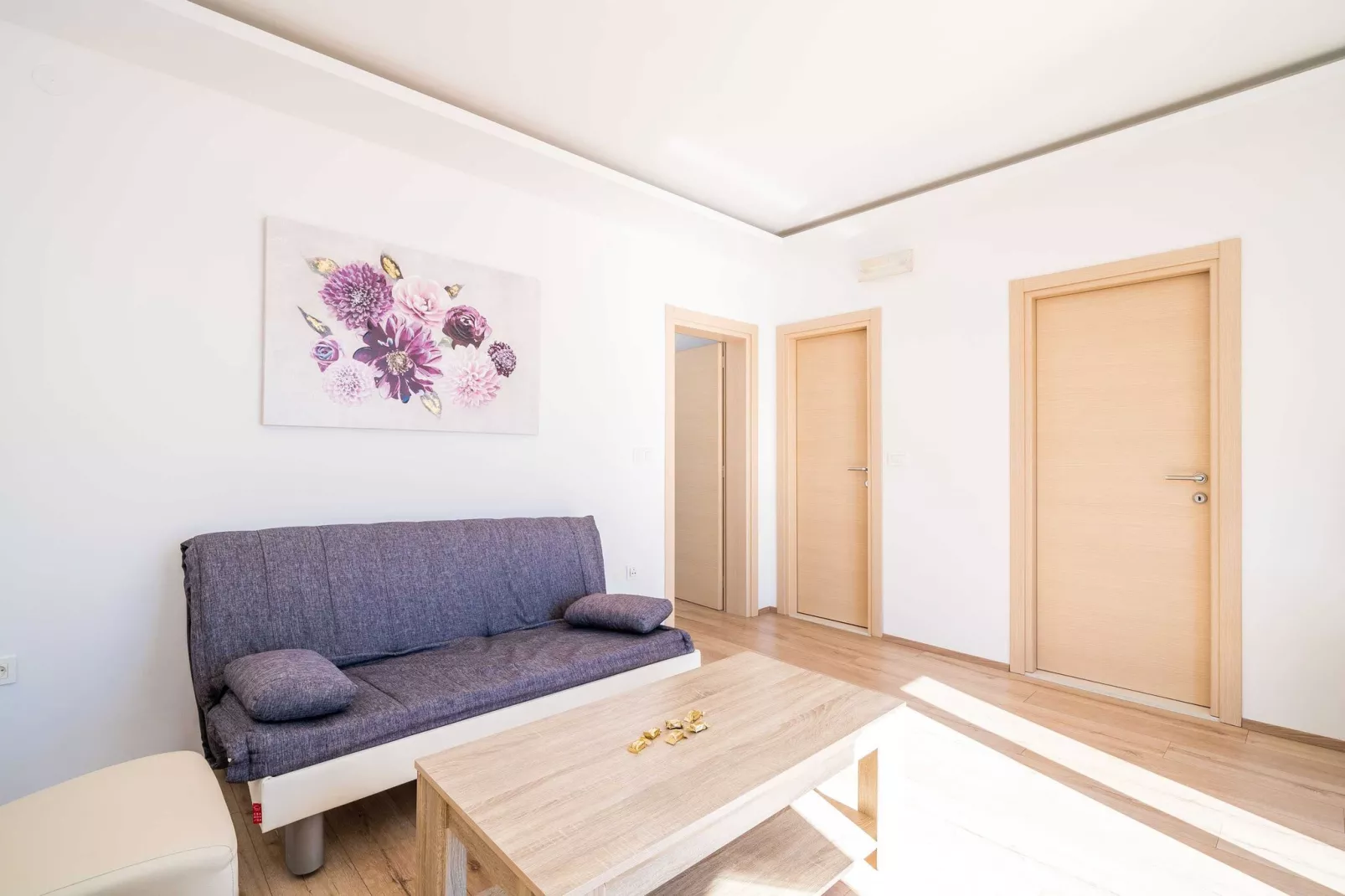 Apartments Marnic Blue Chill-Comfort One Bedroom Apartment  with Balcony and Sea View(A4)-Wohnzimmer