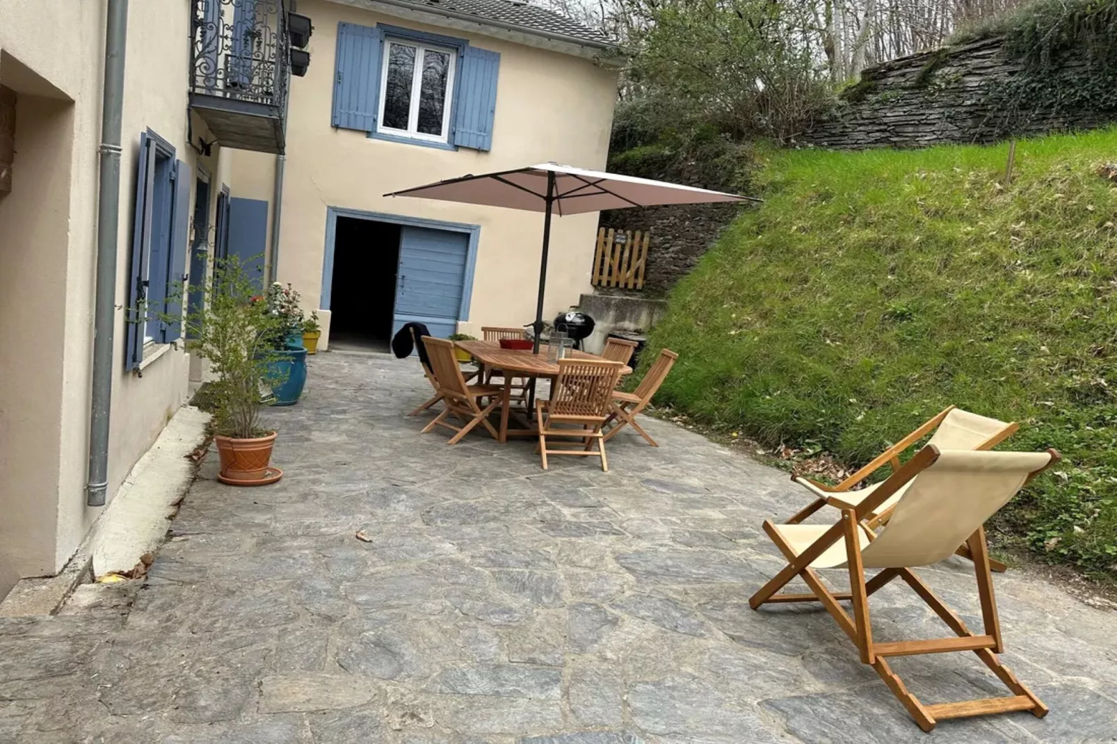 Le Moulin de Camelière-Terrasse/Balkon