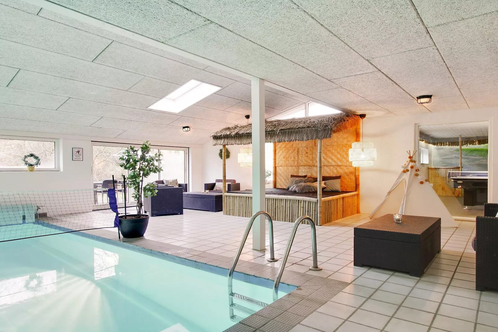5 Sterne Ferienhaus in Ebeltoft-Schwimmbad