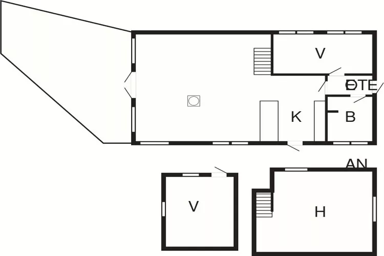 Maison de vacances pour 6 a Væggerløse-By Traum-Plan
