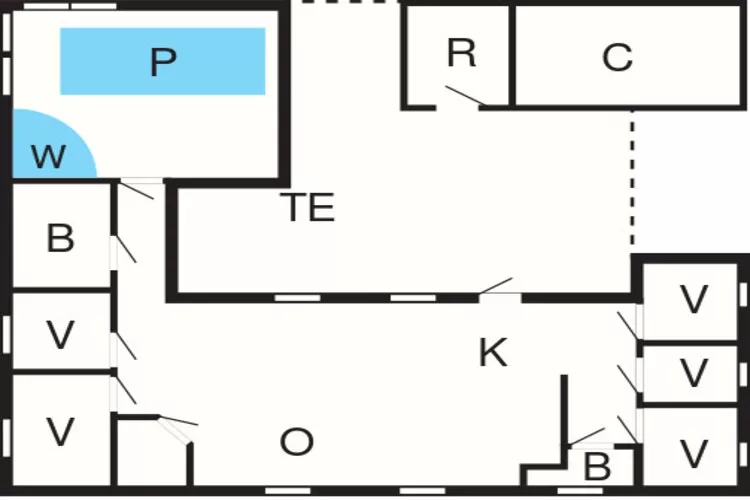 10 Personen Ferienhaus in Glesborg-By Traum-Grundriss