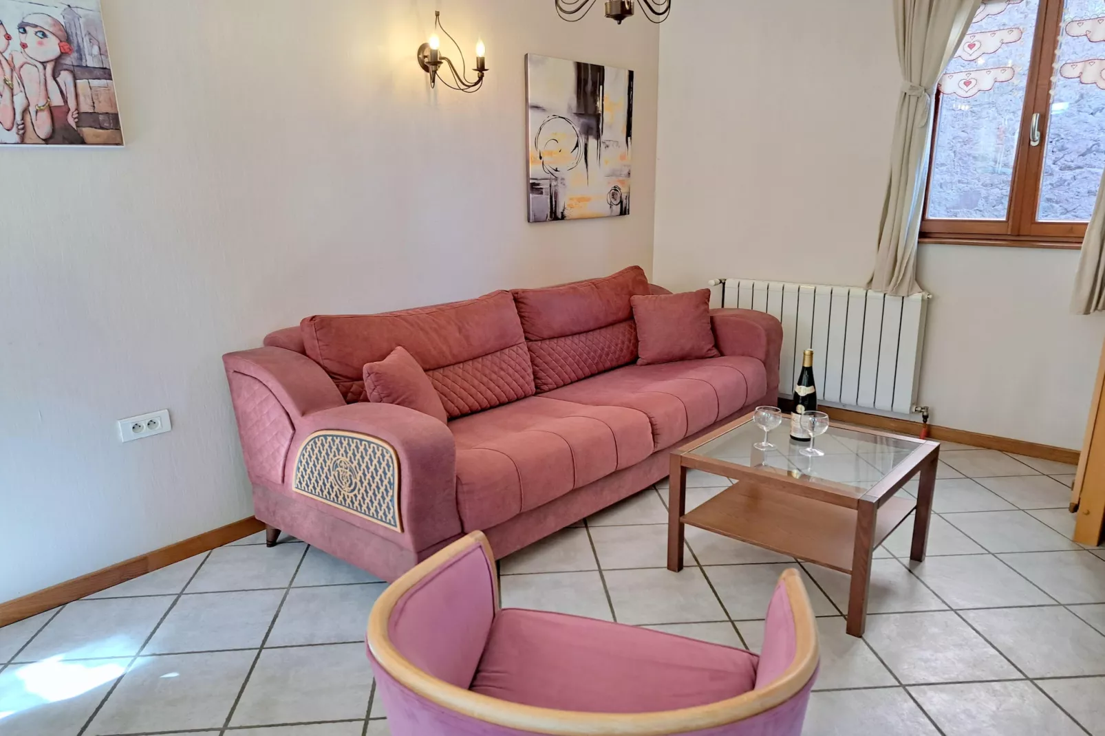 Semi-detached house Hinsbourg-Living room