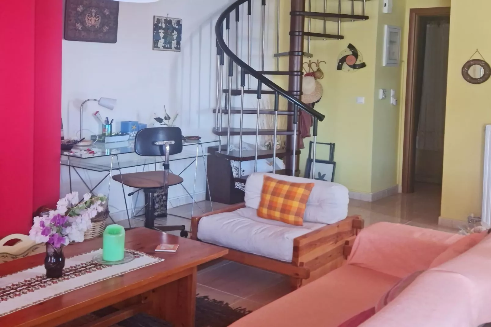 Beautiful House-Apartment Sea-Front Likoporia Korinthias-Wohnzimmer