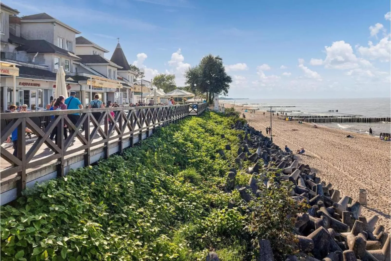 Ferienhaus Mielno am Sandstrand-Gebiete Sommer 20 km
