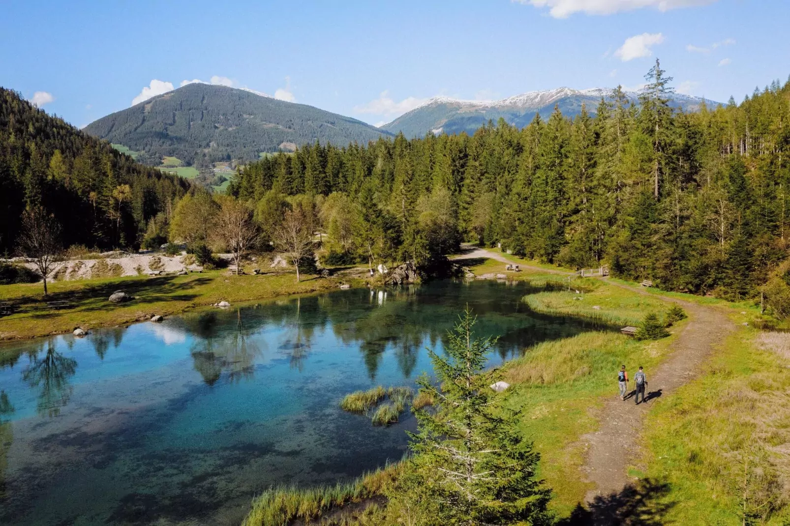 Dorfblick Bramberg-Areas summer 20km
