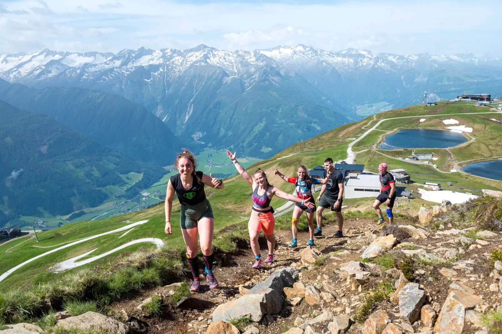 Dorfblick Bramberg-Areas summer 1km
