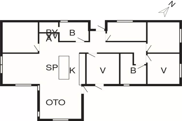10 person holiday home in Glesborg-By Traum-Floor plan