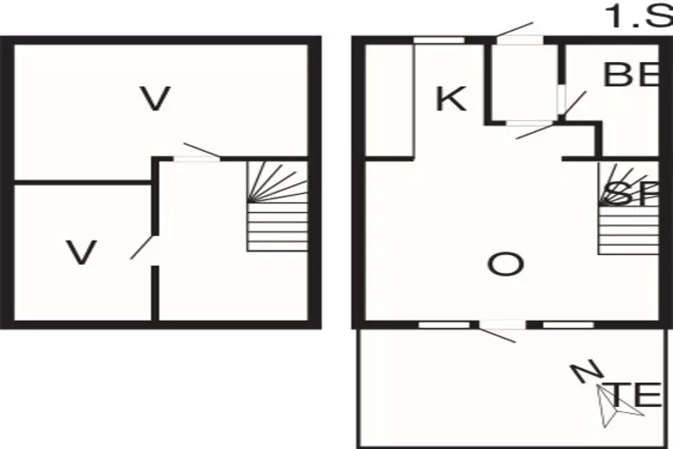 3 room,m/seaview.,2 levels-Grundriss