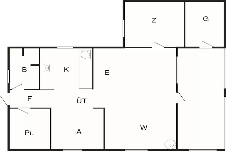 Maison de vacances pour 6 a Skibby-By Traum-Plan