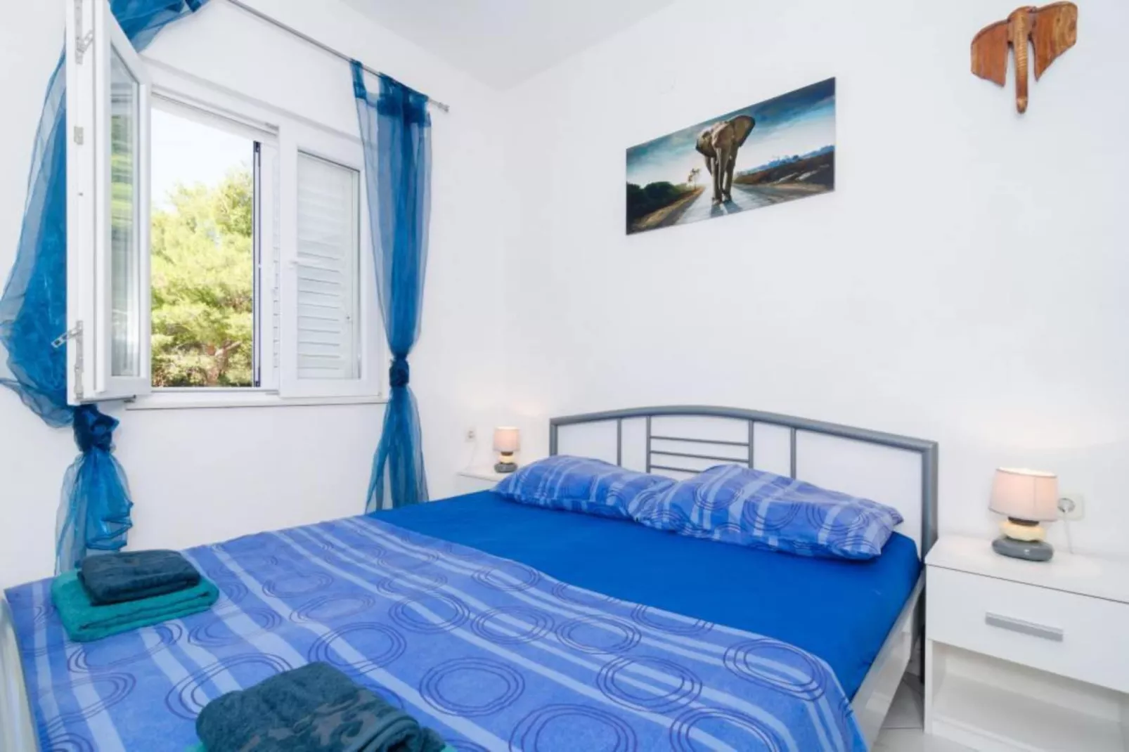 Apartments Ammos - Studio Apartment with Shared Terrace and Sea View-Schlafzimmer