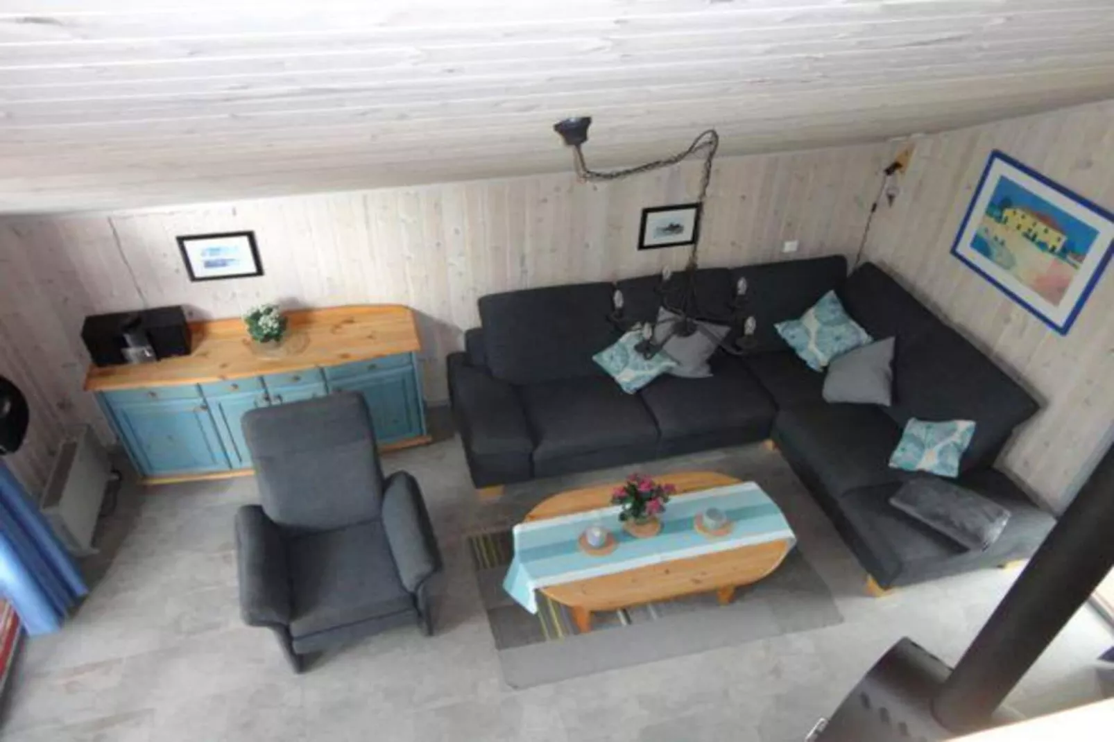 FH Wildgans Comfort mit Sauna & Kaminofen 81 qm 114-Living room