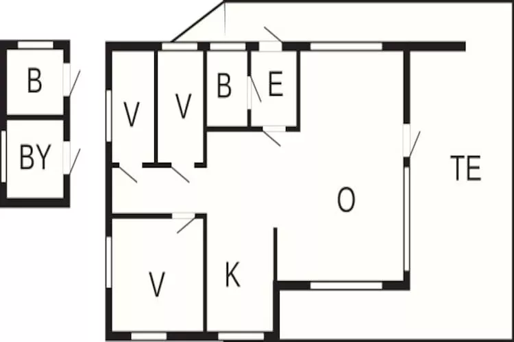 Maison de vacances pour 7 a Skjold-By Traum-Plan