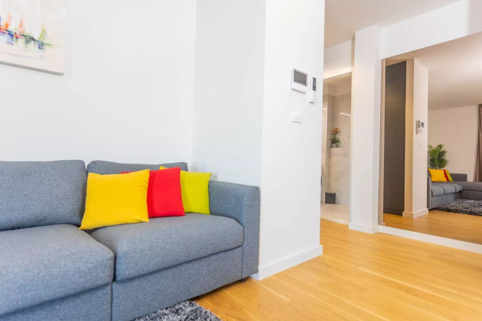 Apartment Jugo - Two Bedroom Apartment with Terrace and Sea View-Living room