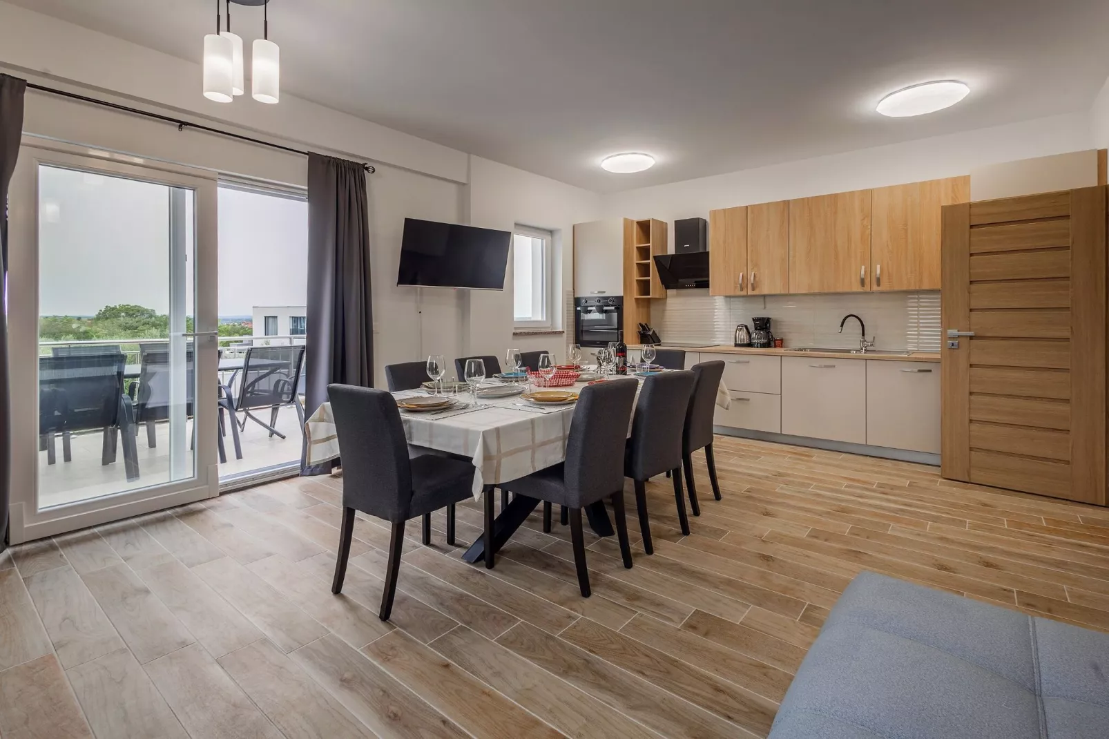 Holiday Home Milutin 1 - Four Bedroom Holiday Home with Private Pool-Salle à manger