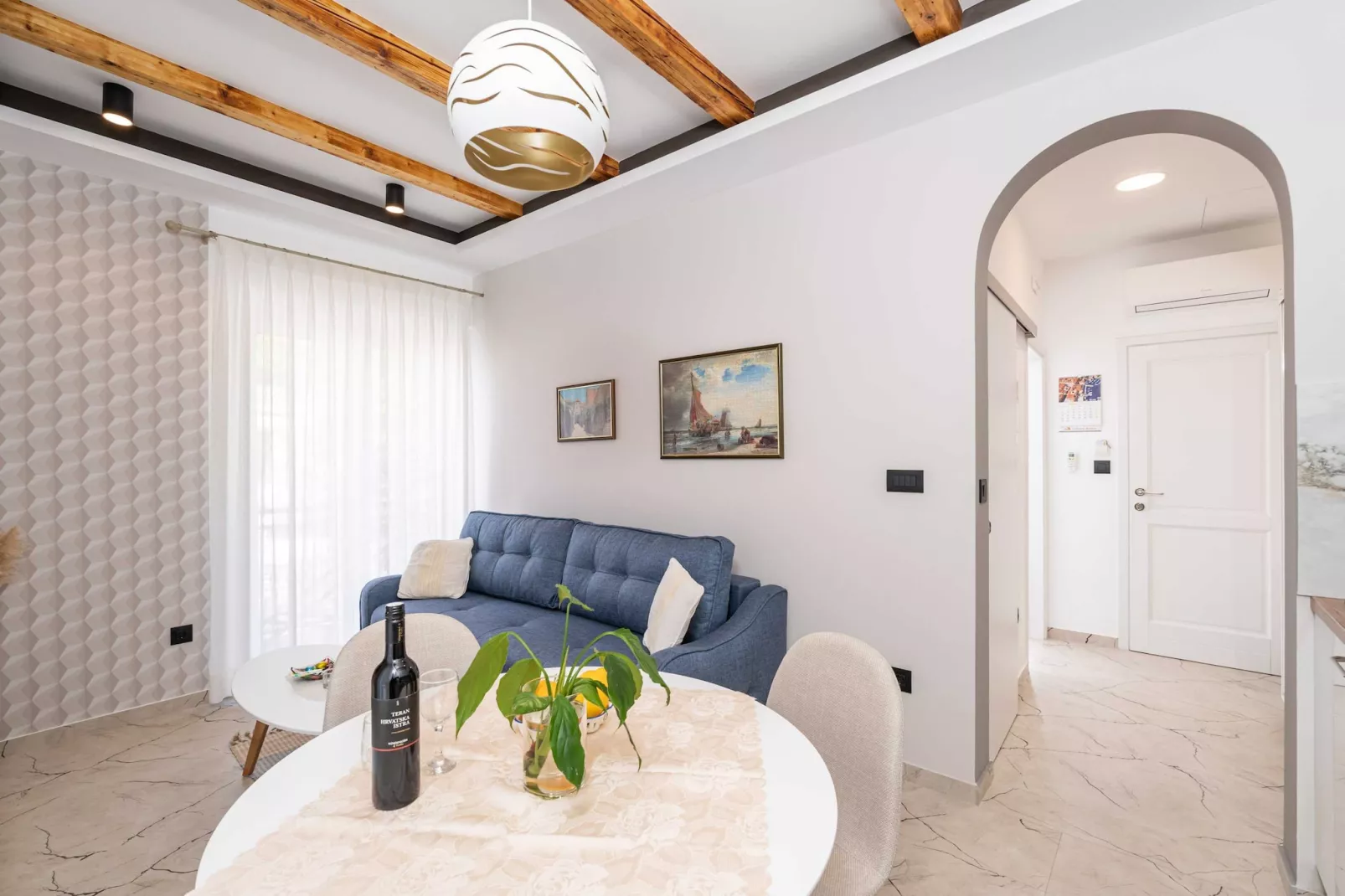 Apartment Villa Palma - One bedroom apartment with Balcony and Sea View (Apartman 2)-Wohnzimmer