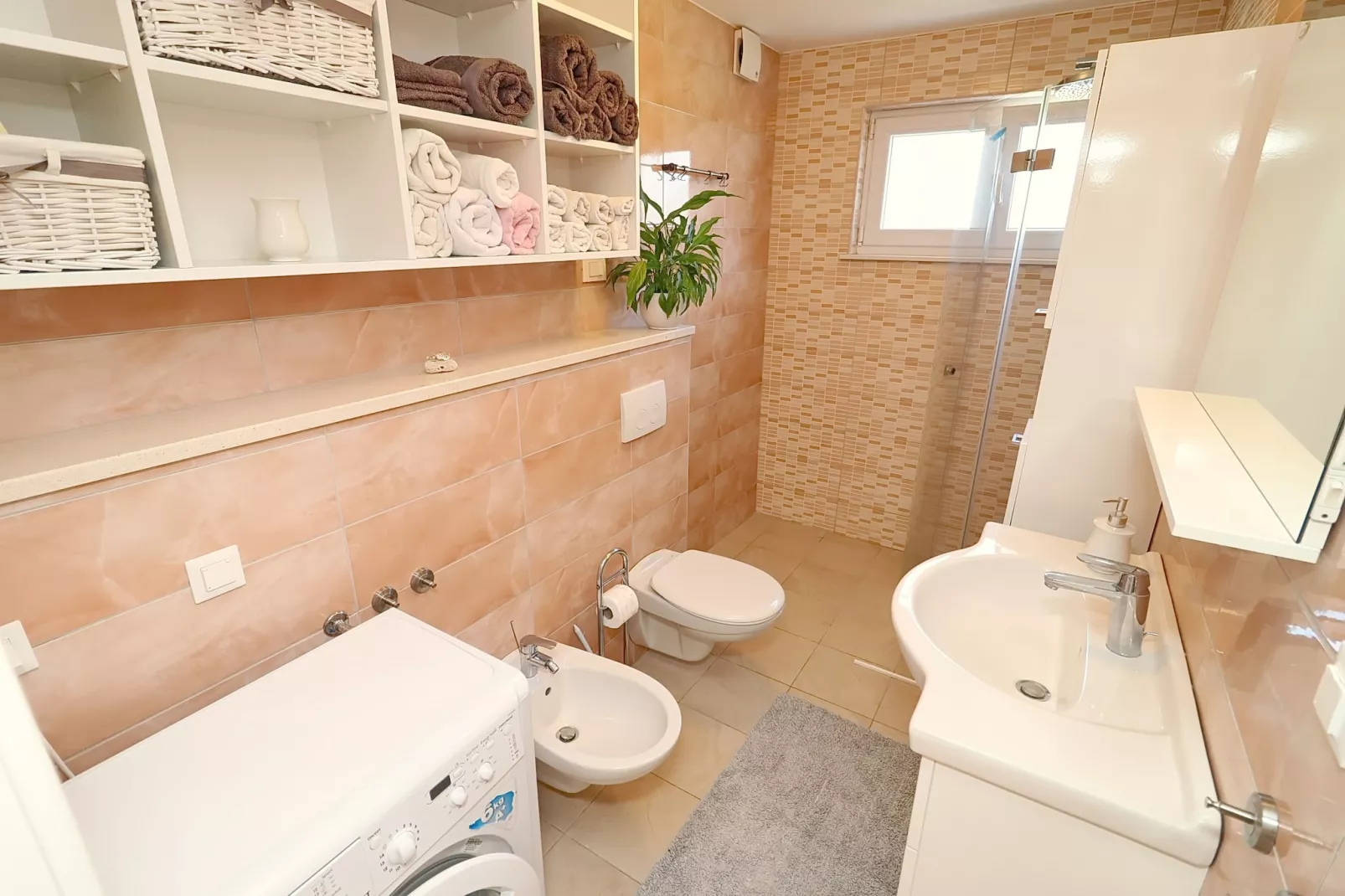 Apartments Villa Cebalo Korčula - Comfort One Bedroom Apartment with Terrace and Sea View  MARA-Bathroom