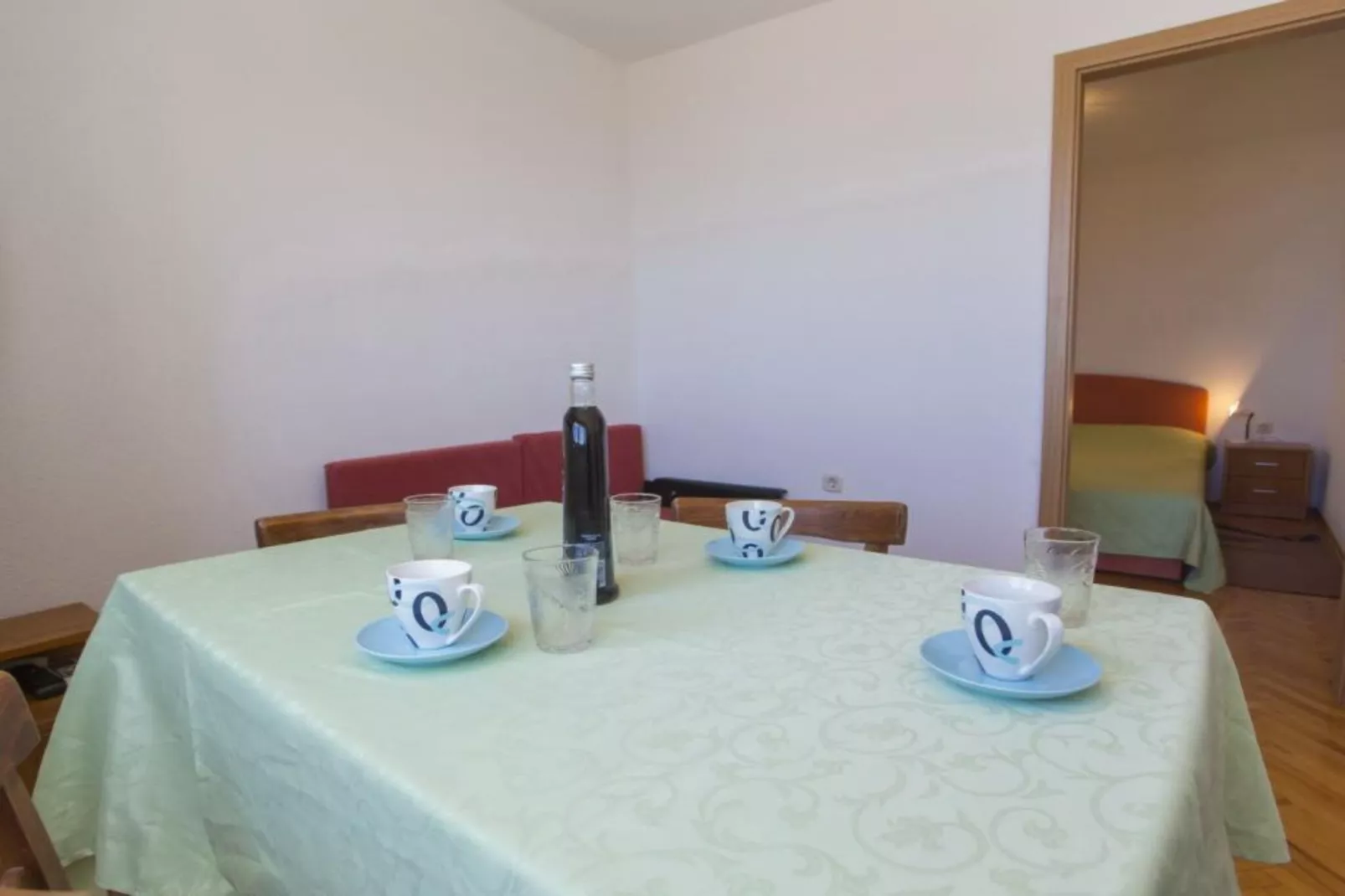 Two Bedroom Apartment with Terrace (A4+1)-Dining room