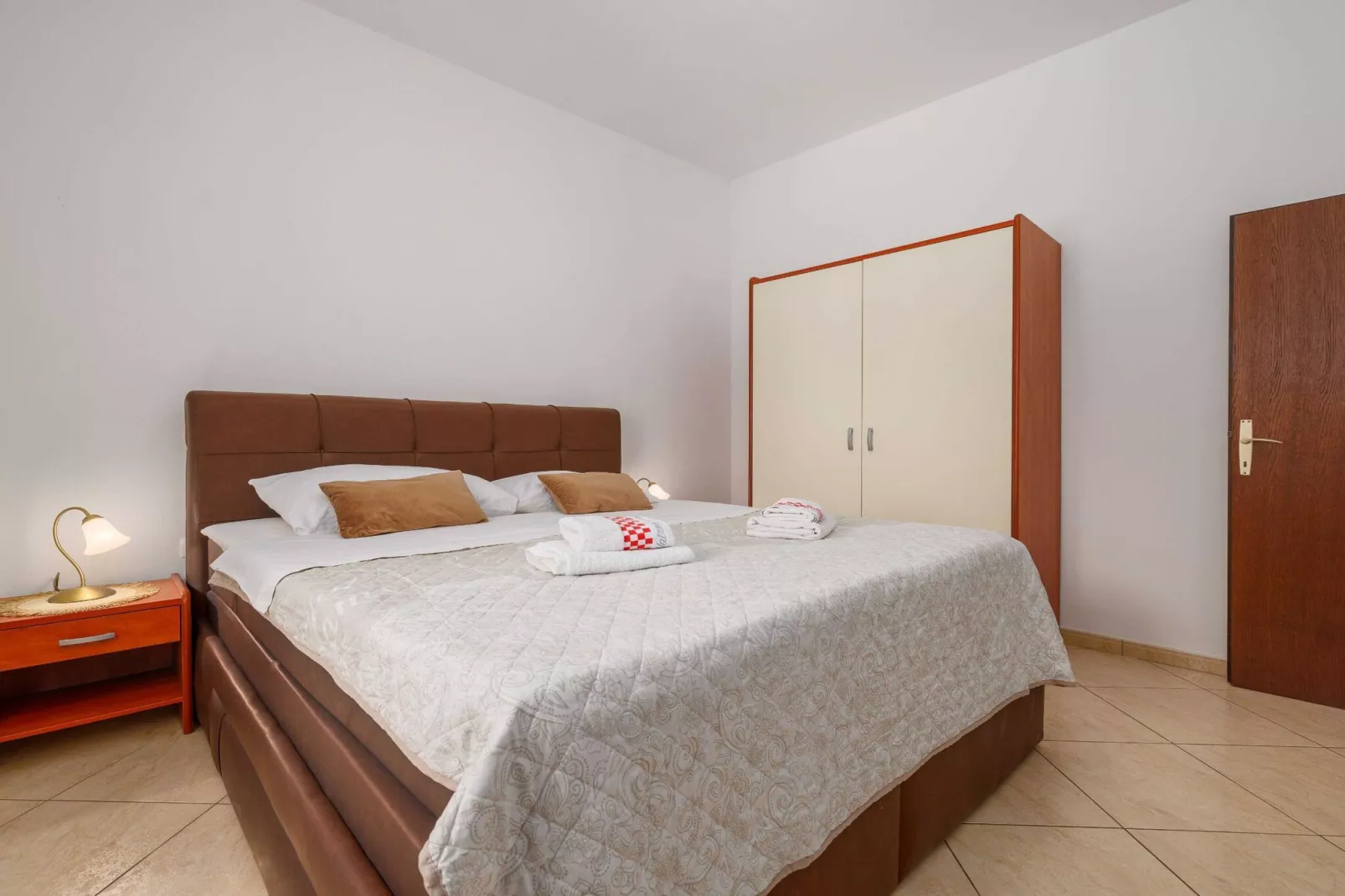Wonderful Krk Island Stay: Shared Pool, Grill Patio, and Nearby Beaches - Two Bedroom Apartment-Bedroom