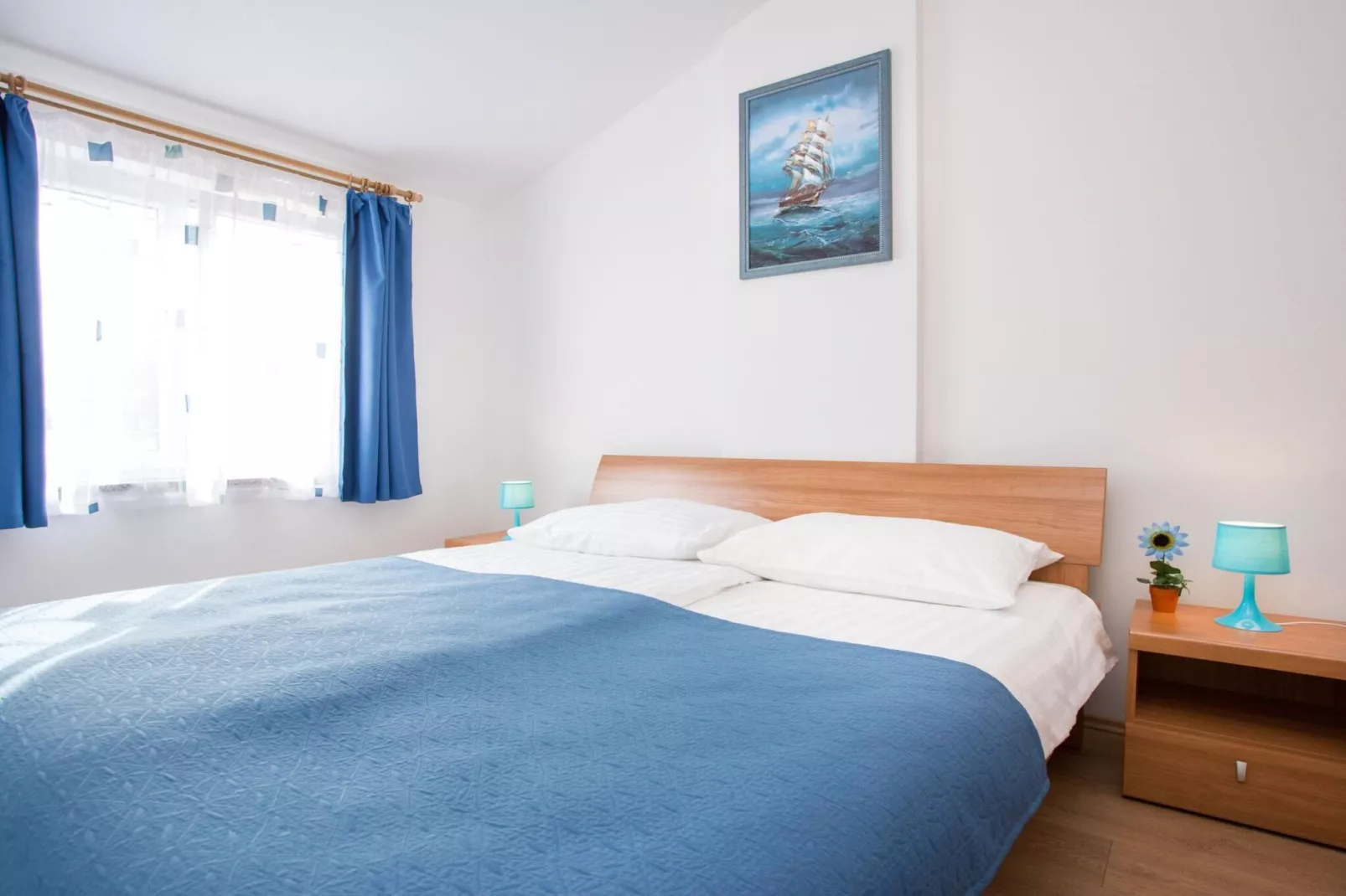 Scenic Elegant Apartments Krk with Balcony and Pool - Standard Two Bedroom Apartment with Balcony and Pool (owner 3)-Schlafzimmer