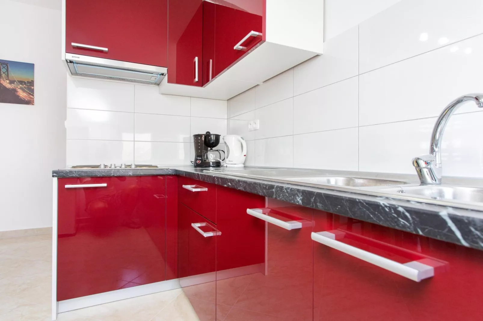 Scenic Elegant Apartments Krk with Balcony and Pool - Comfort Two Bedroom Apartment with Balcony and Pool (owner 4)-Küche
