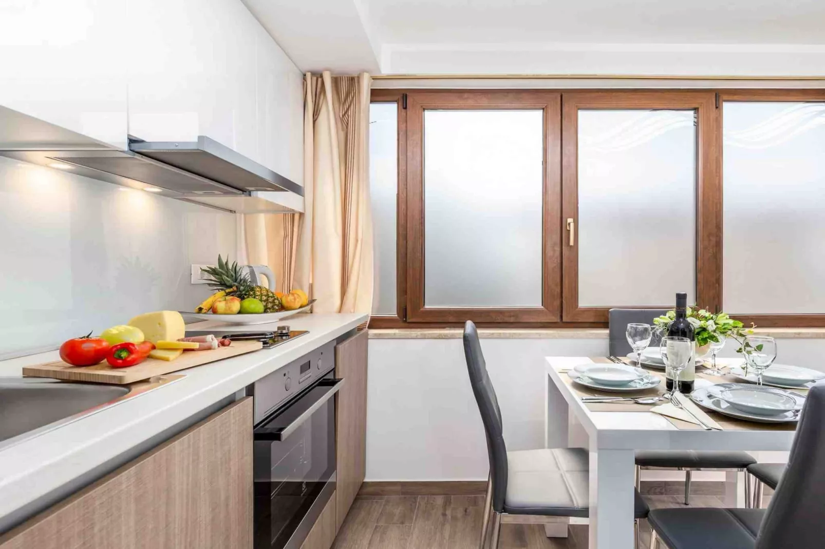 Modern Comfort with Shared Pool, Balconies & Lush Green Surroundings - One Bedroom Apartment (Relax)-Cuisine