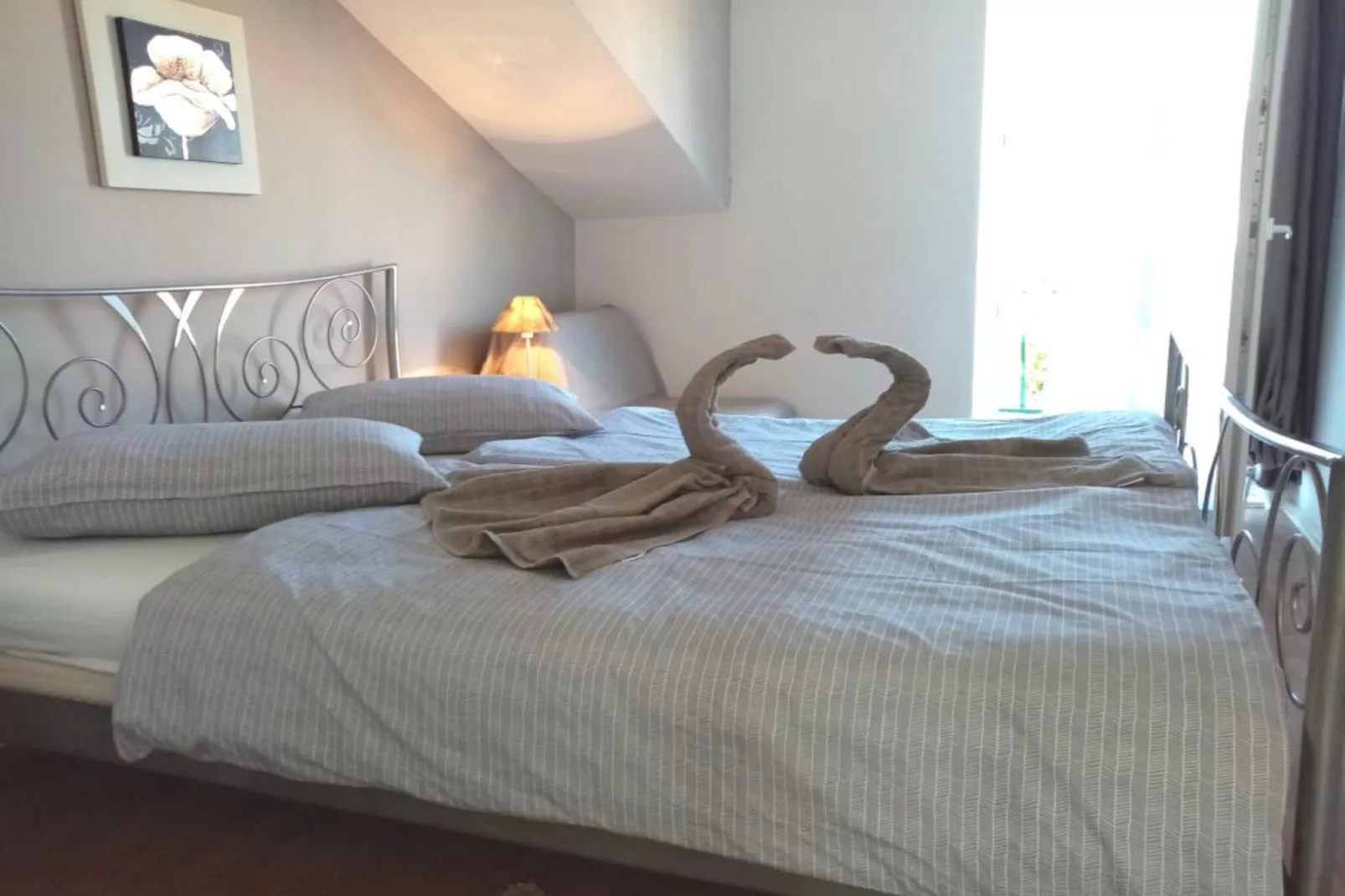 Apartments Silva - Two Bedroom Apartment with Balcony and Sea View-Schlafzimmer