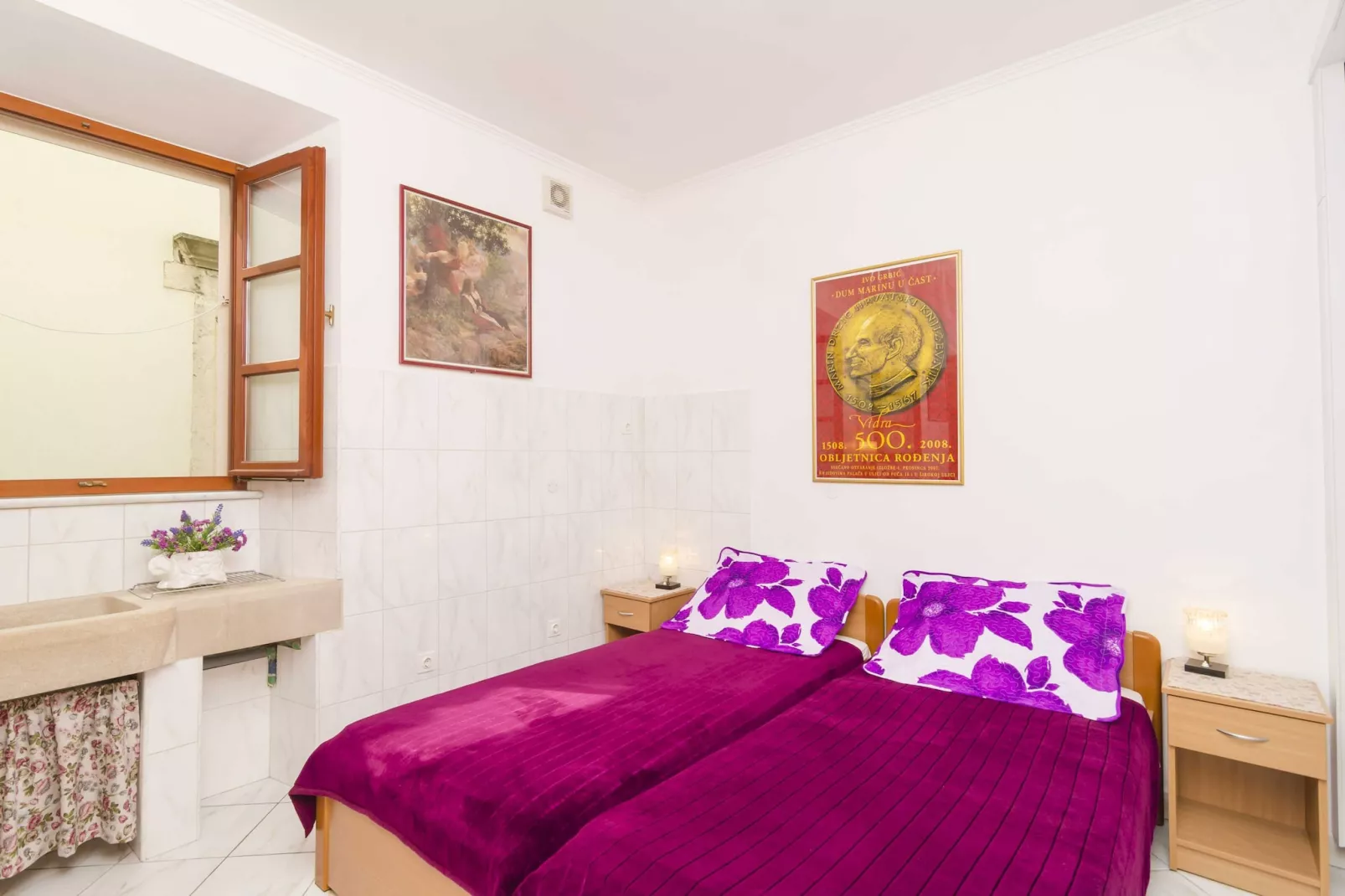 Rooms Lovrijenac -Twin or Double Room (2)-Schlafzimmer