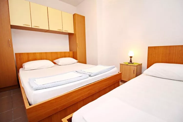 Apartments Neven - Two Bedroom Apartment with Terrace and Partial Sea View (A1)-Bedroom